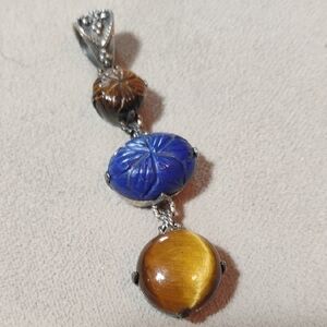 Elegant Blue and Brown pendant